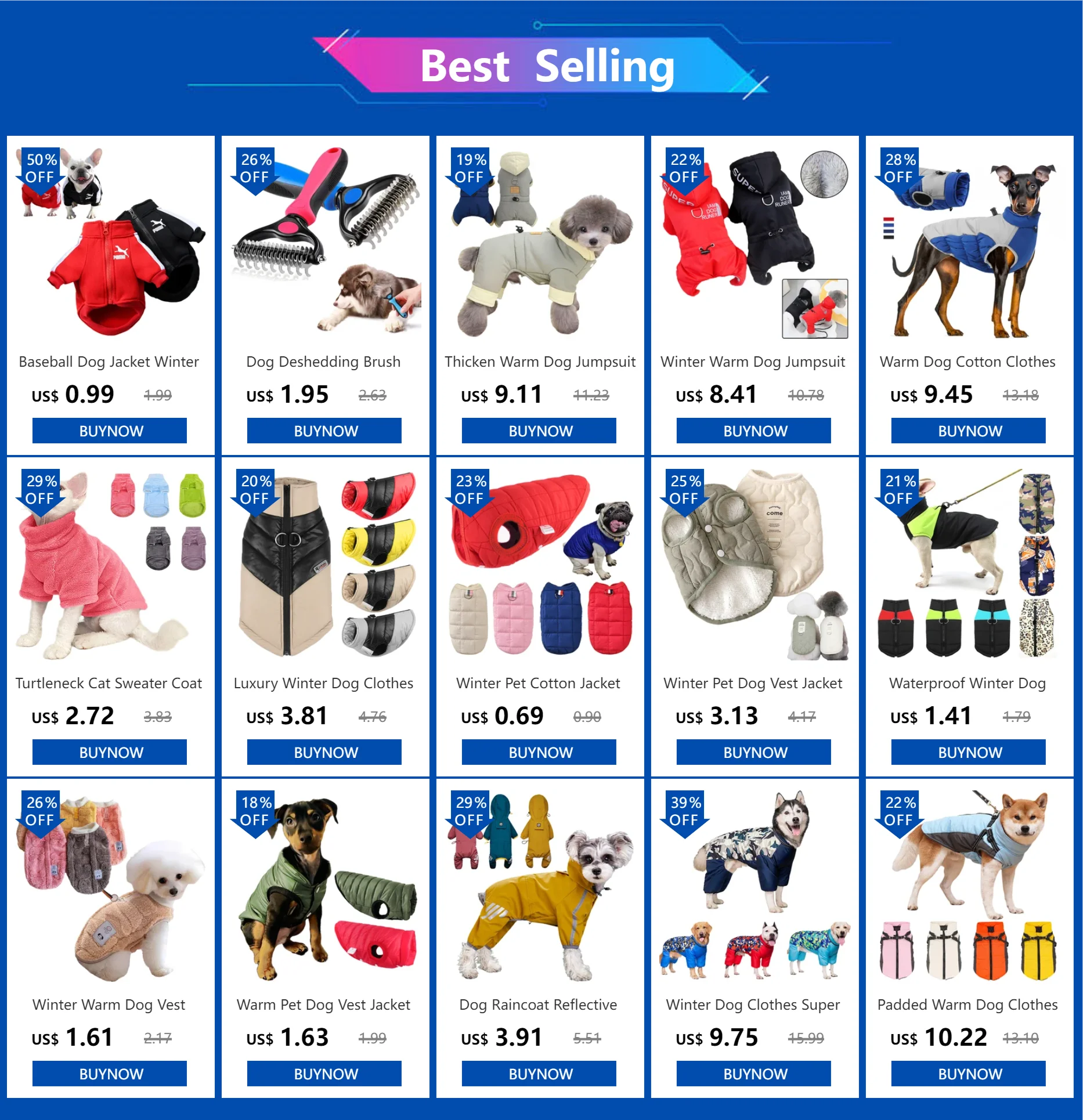 Soft Fleece Pet Vest Jacket with D-Ring | Dog & Cat Winter Coat