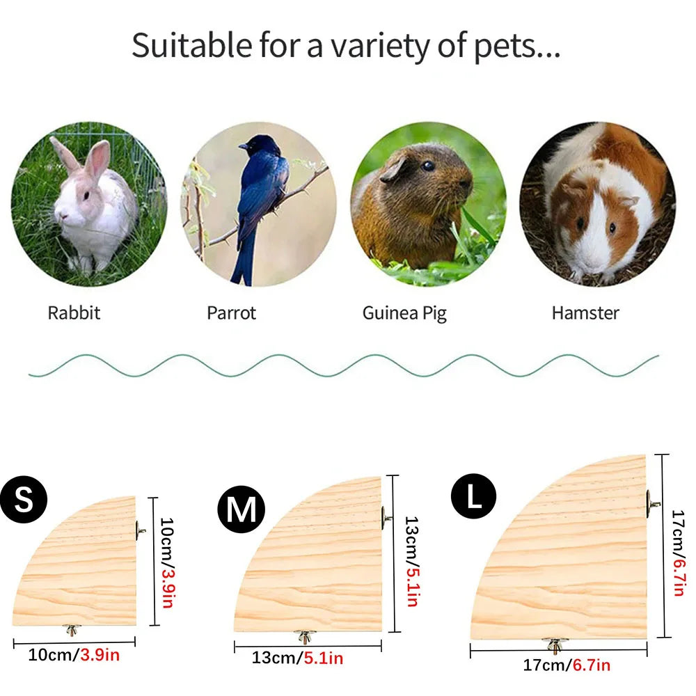 Natural Wood Bird Perch Stand – Multi-Size Platform for Parrots, Parakeets & Small Pets