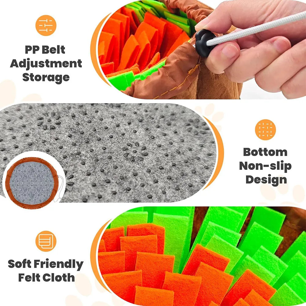 2-in-1 Dog Snuffle Mat & Slow Feeder – Interactive Foraging Toy for Mental Stimulation & Anxiety Relief | Cats & Dogs