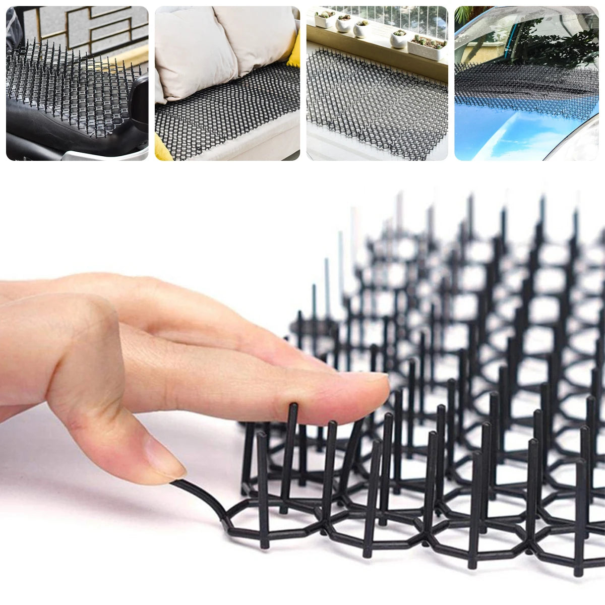 Anti-Cat Spike Mat – Pet-Safe Deterrent for Furniture, Garden & Fences
