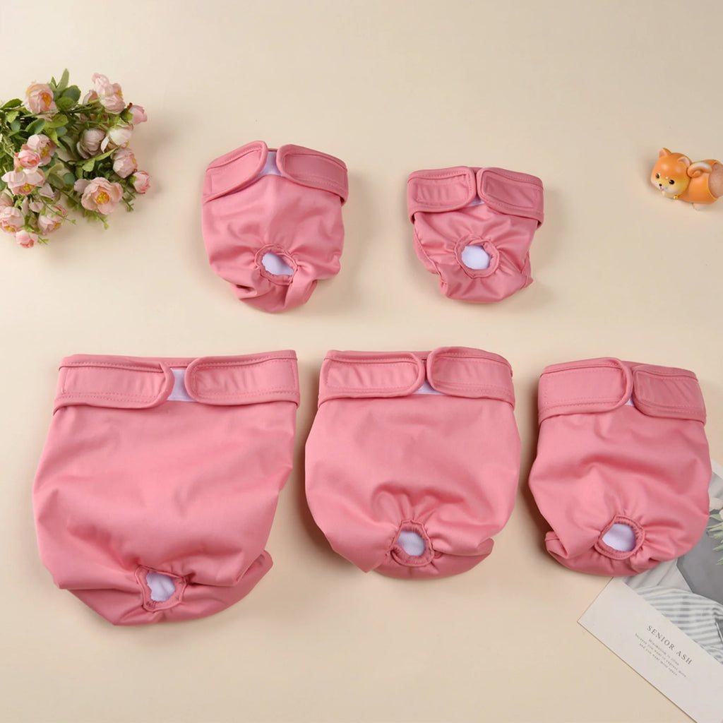Washable Female Dog Diapers – 3-Pack | Reusable & Waterproof Pet Panties