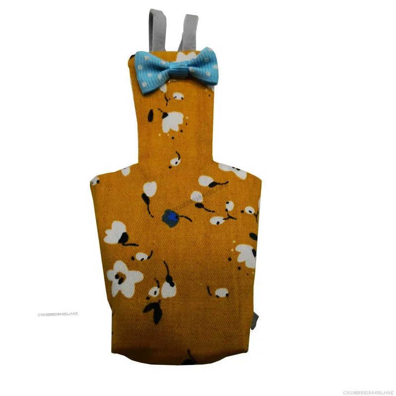 Parrot Diaper Flight Suit – Washable Bird Nappy with Bowtie for Parakeets, Cockatiels & Pigeons