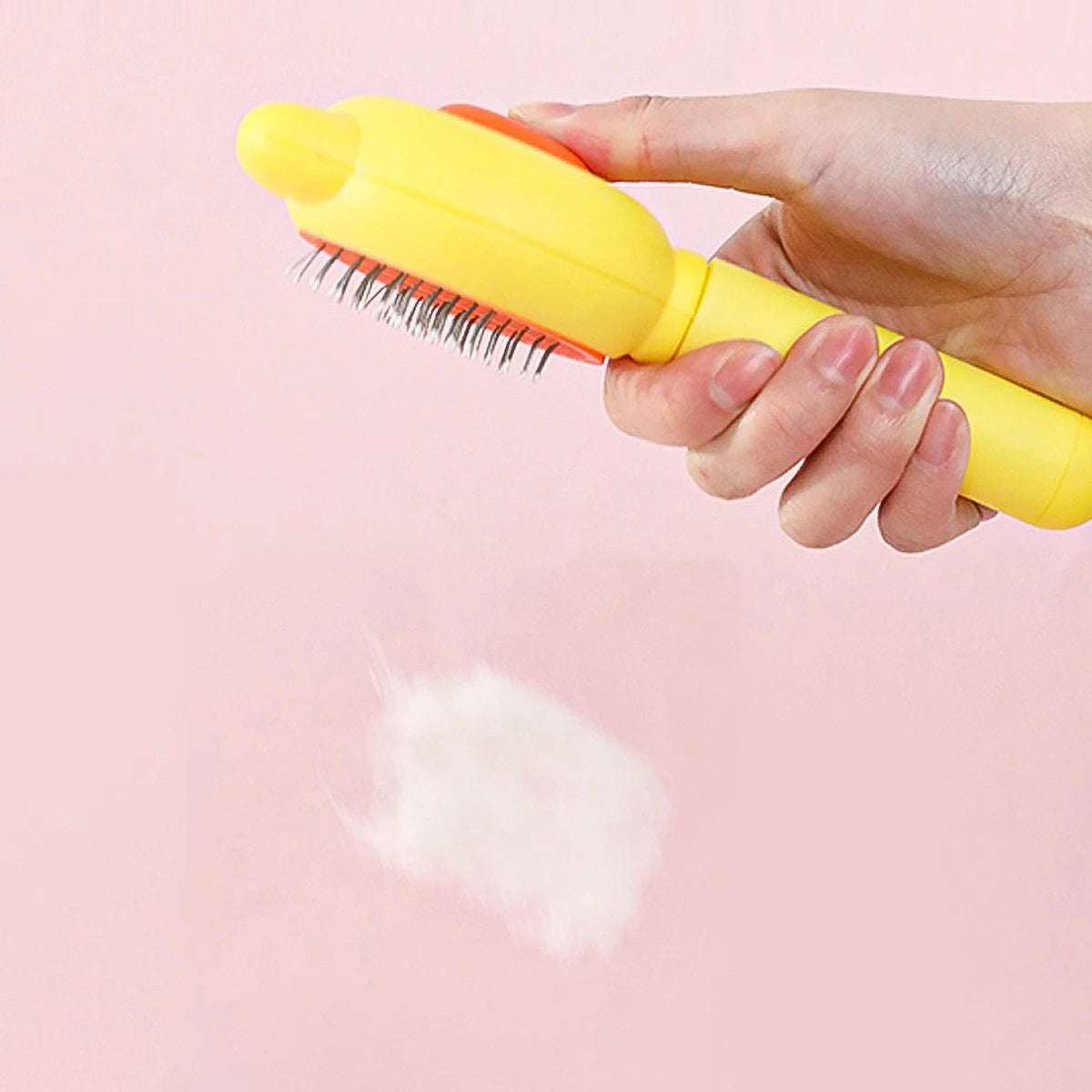 Self-Cleaning Pet Grooming Comb – One-Click Hair Removal & Massage for Cats & Dogs