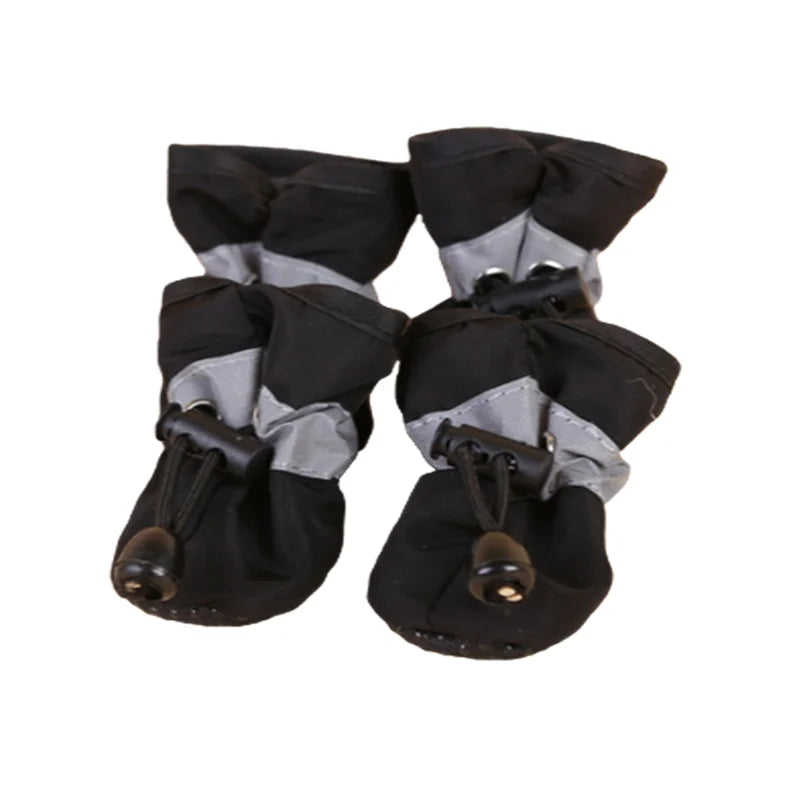 Waterproof Dog Boots – Anti-Slip Rain Shoes for Small Dogs & Cats (4-Pack)