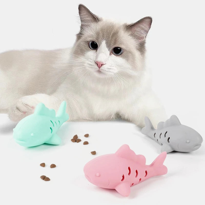 Interactive Fish Chew Toy for Cats – Slow Feeder & Teeth Grinding Kitten Toy