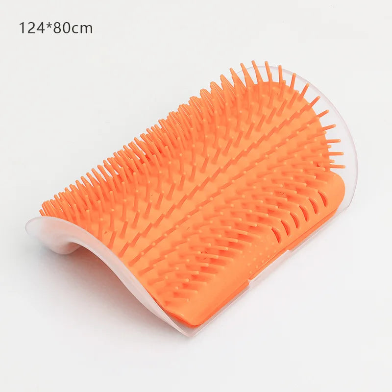 Cat Corner Grooming Brush – Self-Cleaning Massage & Hair Removal Comb