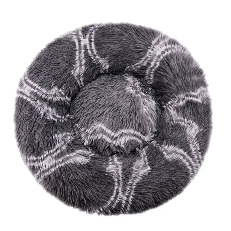 Cozy Round Pet Bed – Ultra-Soft Plush for Dogs & Cats (40–90 cm)