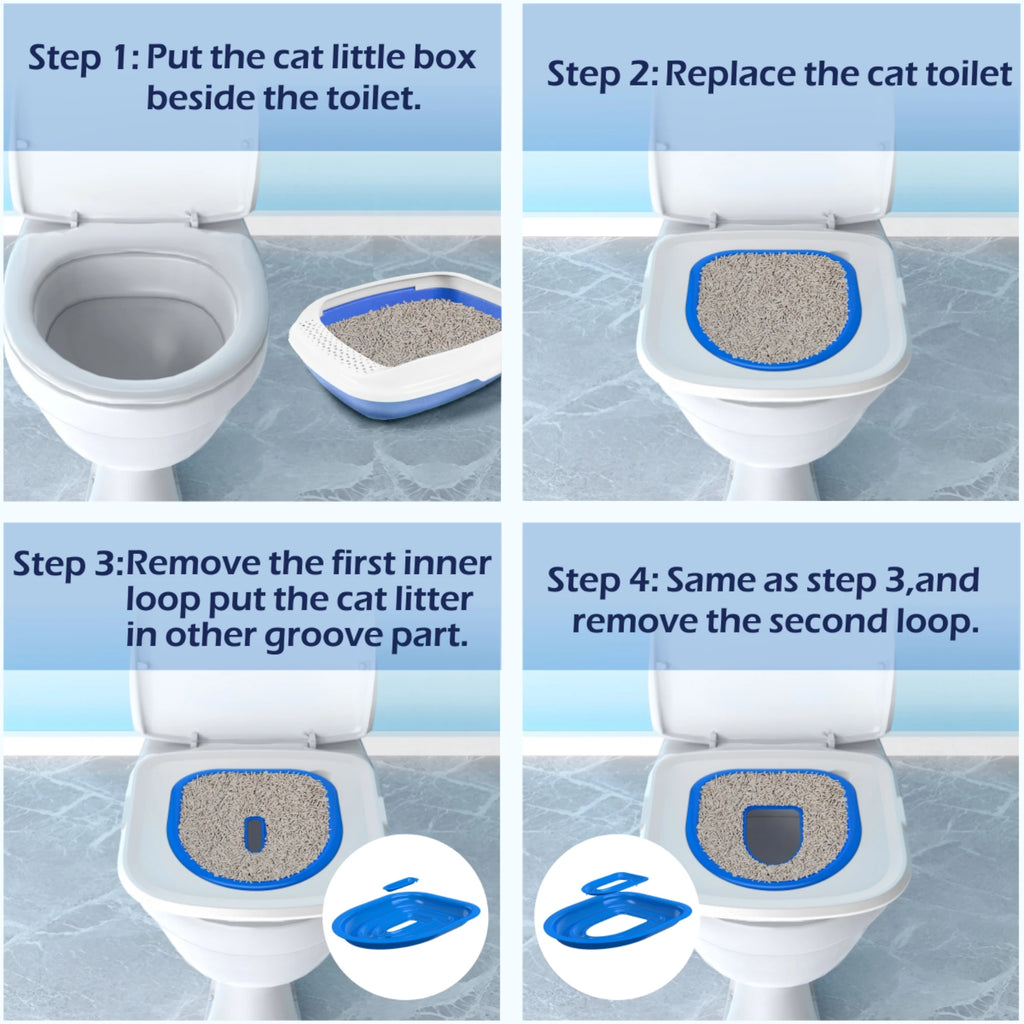 Cat & Dog Toilet Training Kit – Reusable Sand Tray Trainer with Semi-Closed Design | Easy to Clean