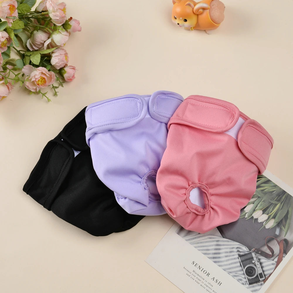 Washable Female Dog Diapers – 3-Pack | Reusable & Waterproof Pet Panties