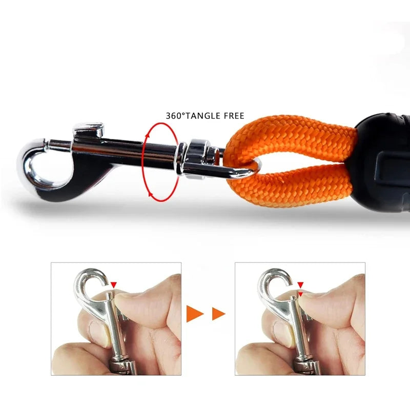 Heavy Duty Long Training Dog Leash – Multi-Layer Braided Nylon Recall Lead | 5M / 10M / 15M for Medium & Large Dogs