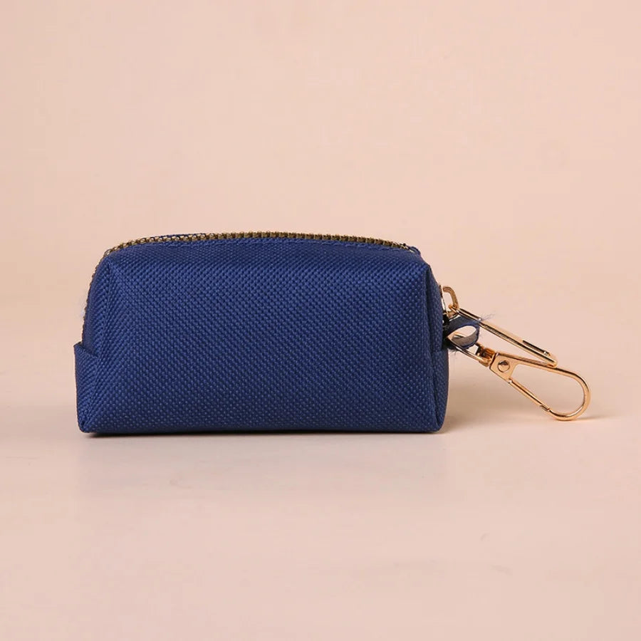 Pet Waste Bag Dispenser with Carabiner Clip – Durable Canvas Holder for Dogs