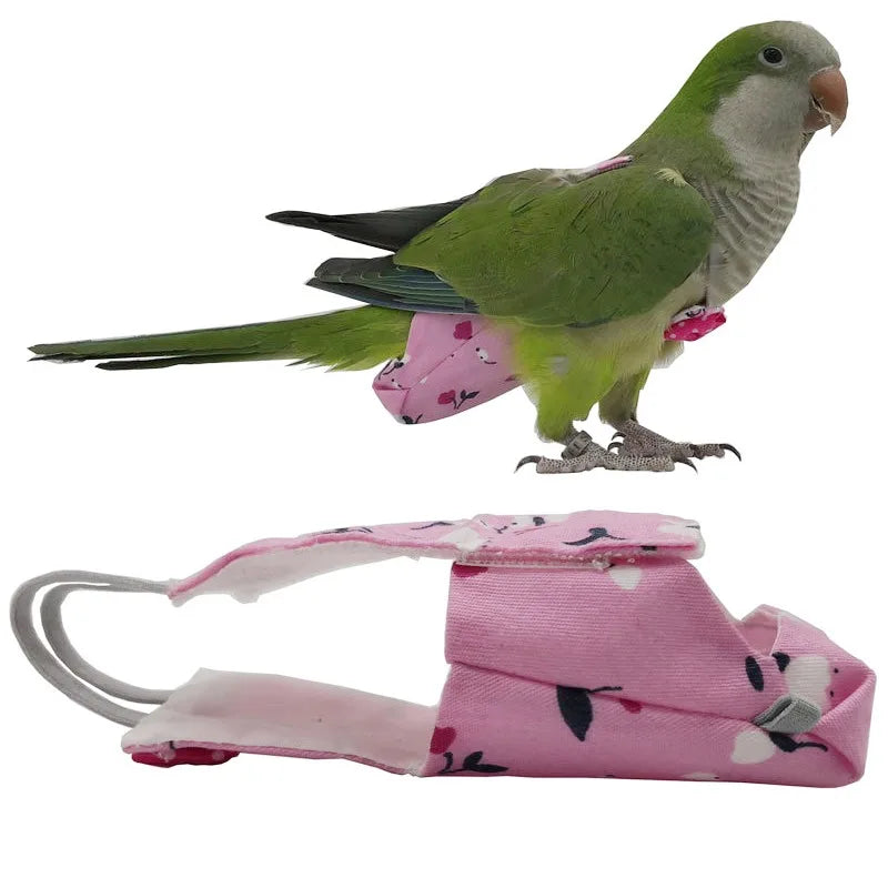Bird Flight Suit & Diaper with Bowtie – 100% Cotton, Washable