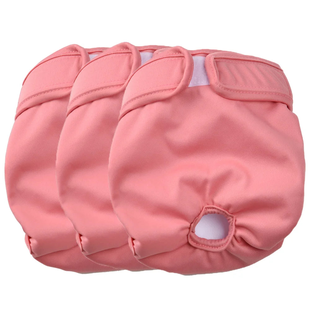 Washable Female Dog Diapers – 3-Pack | Reusable & Waterproof Pet Panties