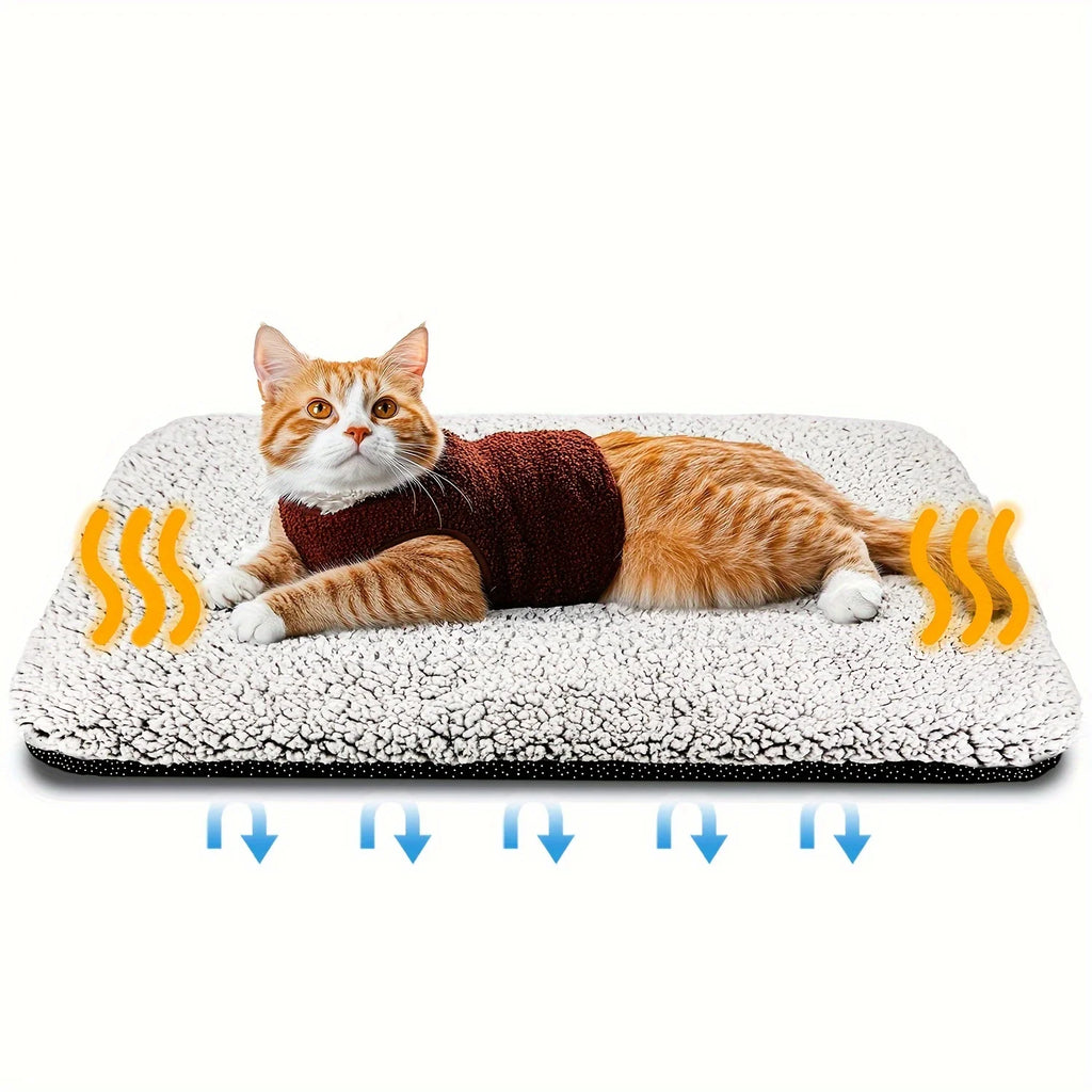 Self-Heating Pet Blanket & Mat – Washable Thermal Pad for Cats & Dogs