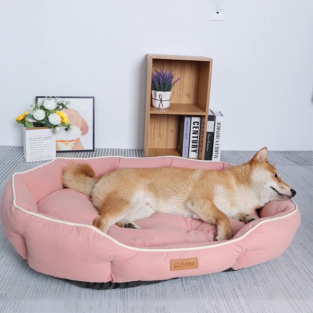 Corduroy Pet Sofa Bed – Cozy Dog & Cat Lounger