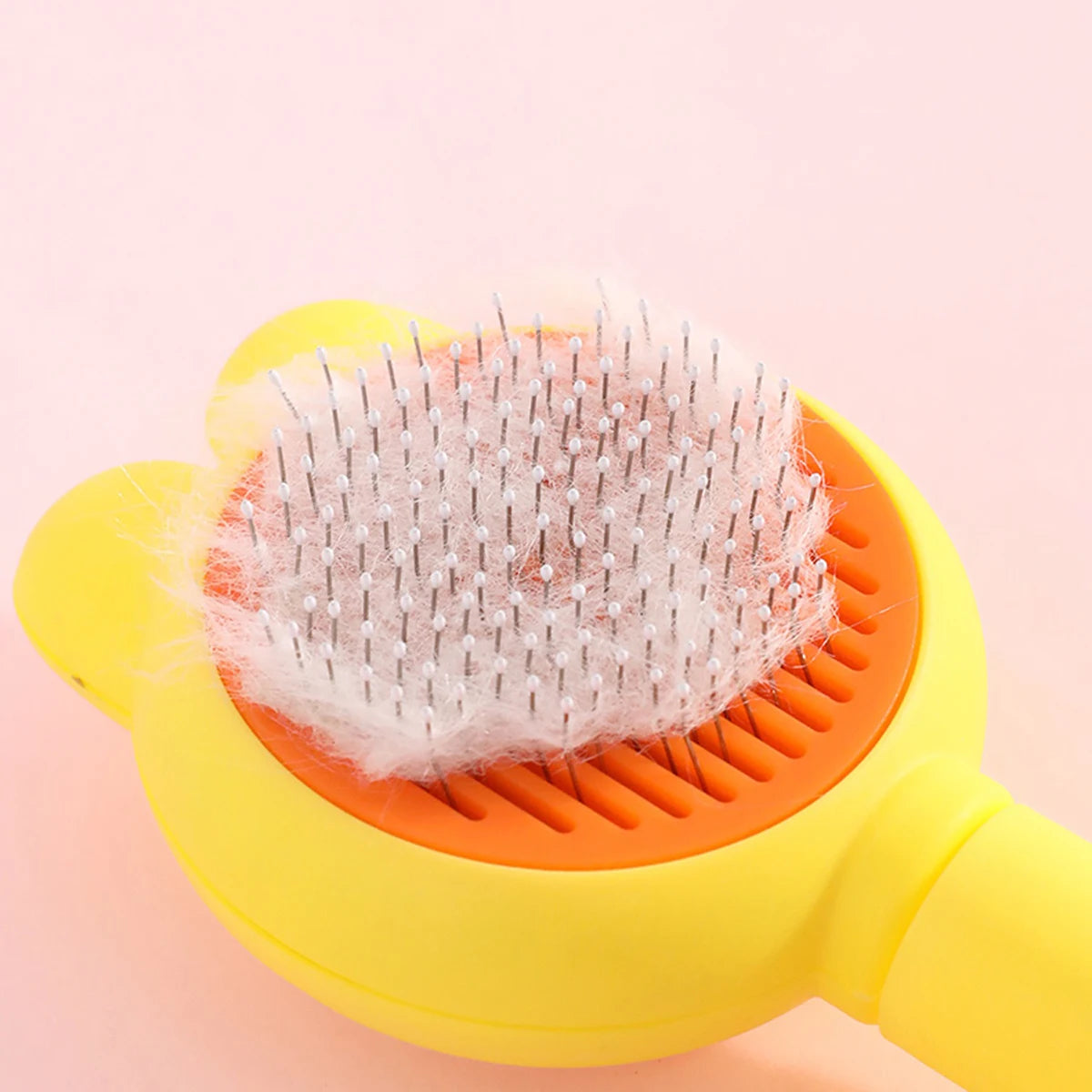 Self-Cleaning Pet Grooming Comb – One-Click Hair Removal & Massage for Cats & Dogs