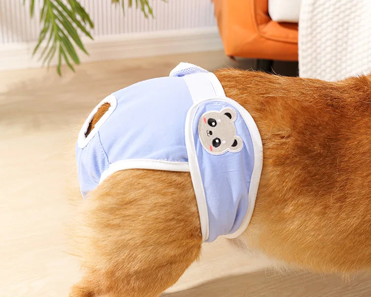 Reusable Female Dogs Diaper Pants Sanitary Female Dog Pants Diapers for Dogs Menstruation Pet Cat Physiological Safety Pants