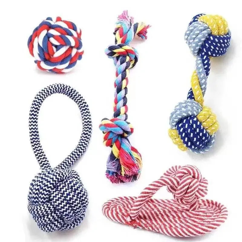 Cotton Rope Dog Toy – Chew & Tug Toy for Puppies & Dogs