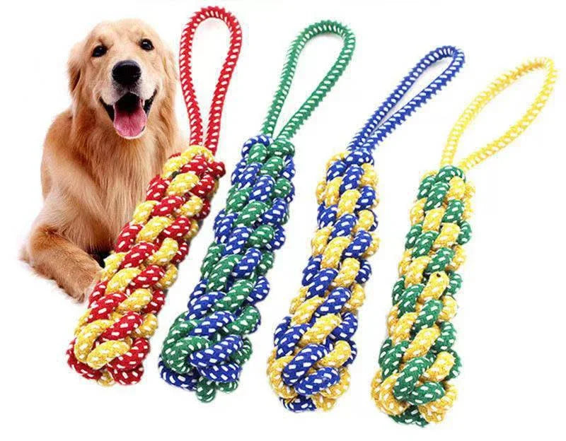 Cotton Rope Dog Toy – Chew & Tug Toy for Puppies & Dogs
