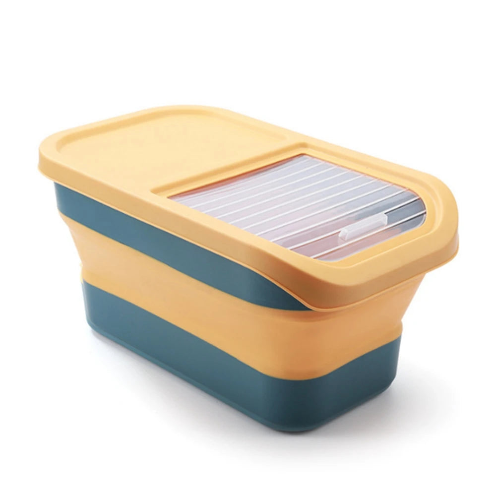 Collapsible Pet Food Storage Container – Airtight & Space-Saving (13 / 33 LB)