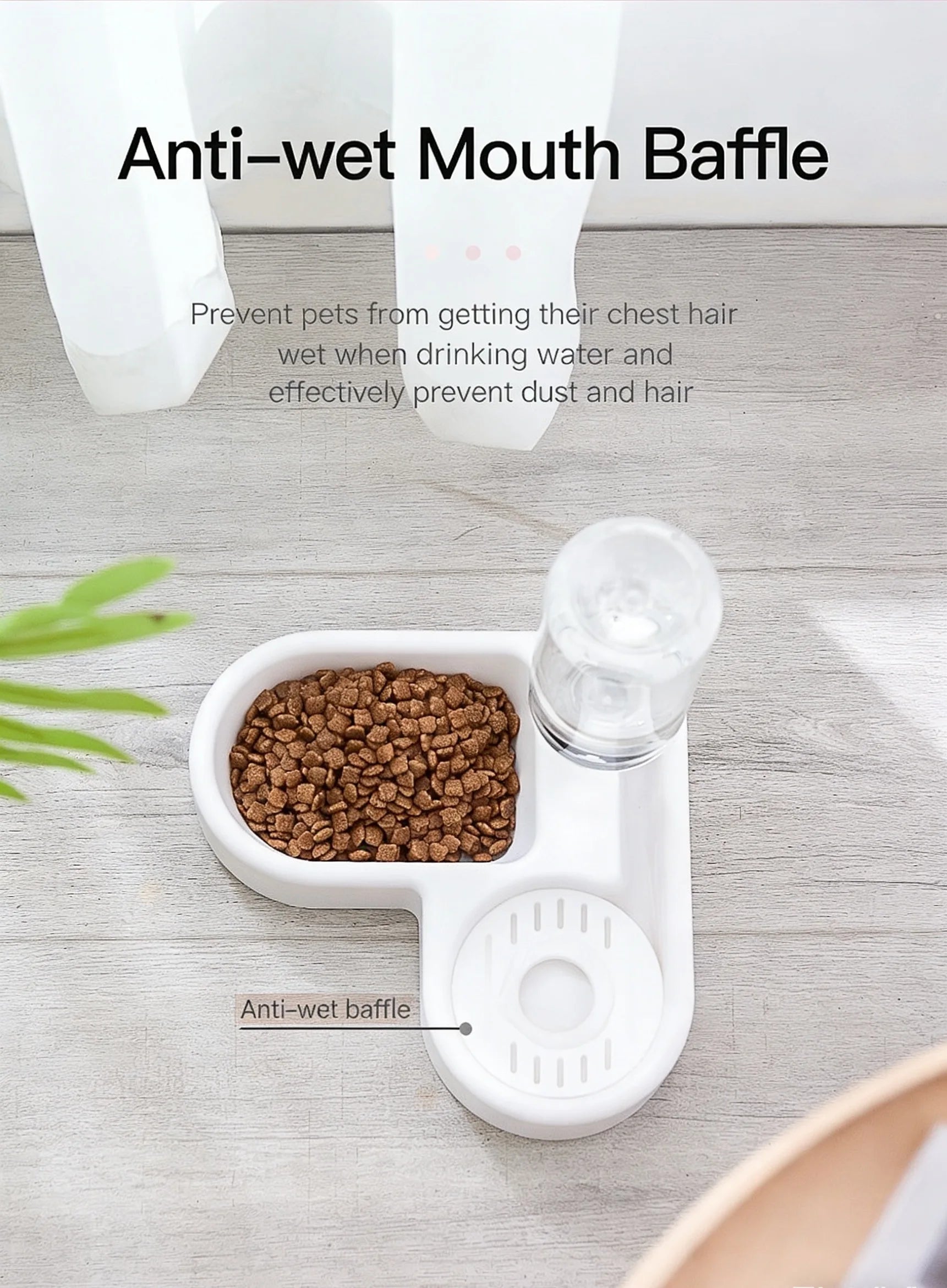 2-in-1 Pet Feeding Set – Food Bowl & Automatic Water Dispenser for Cats & Small Dogs