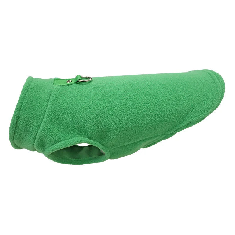Soft Fleece Pet Vest Jacket with D-Ring | Dog & Cat Winter Coat
