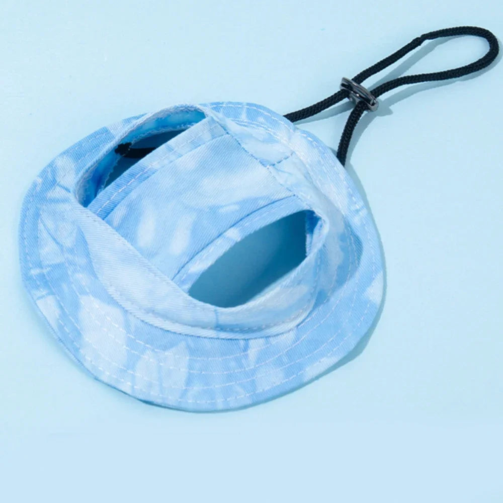 Adjustable Cotton Baseball Cap for Dogs & Cats – Sun Protection Pet Hat