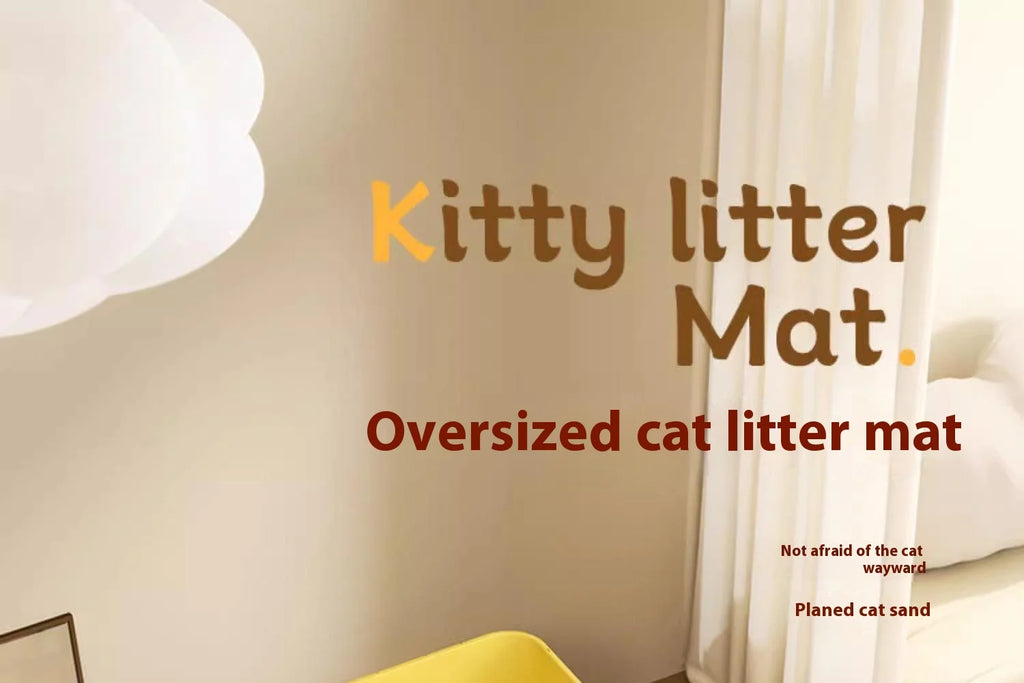 Double-Layer Cat Litter Mat – Waterproof, Non-Slip & Washable