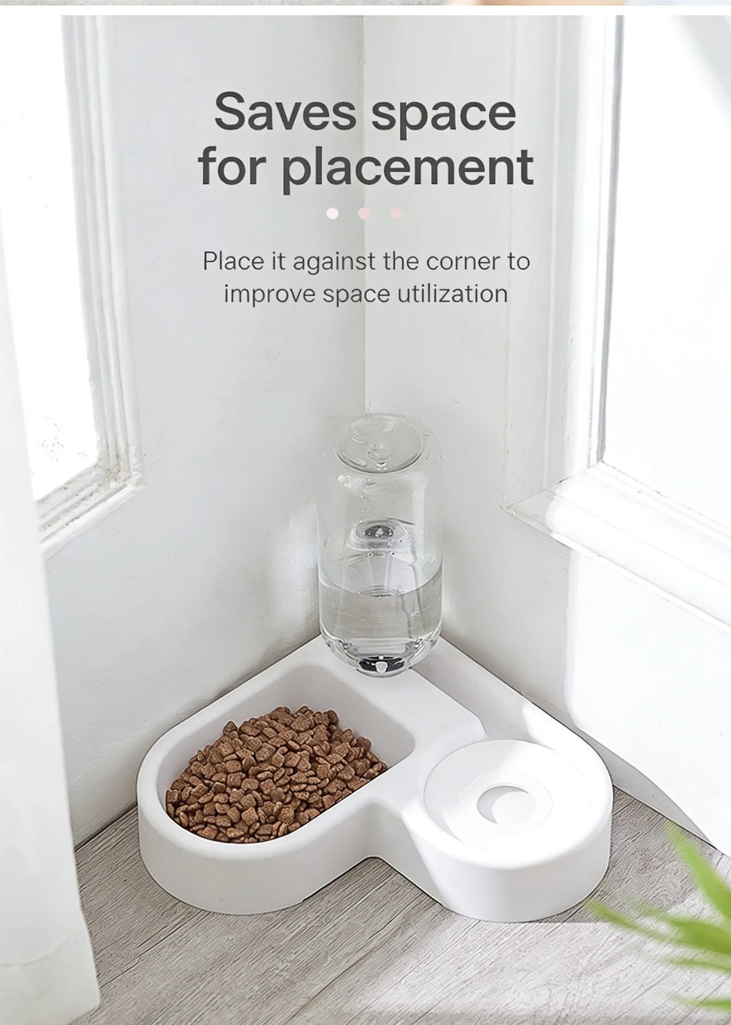 2-in-1 Pet Feeding Set – Food Bowl & Automatic Water Dispenser for Cats & Small Dogs