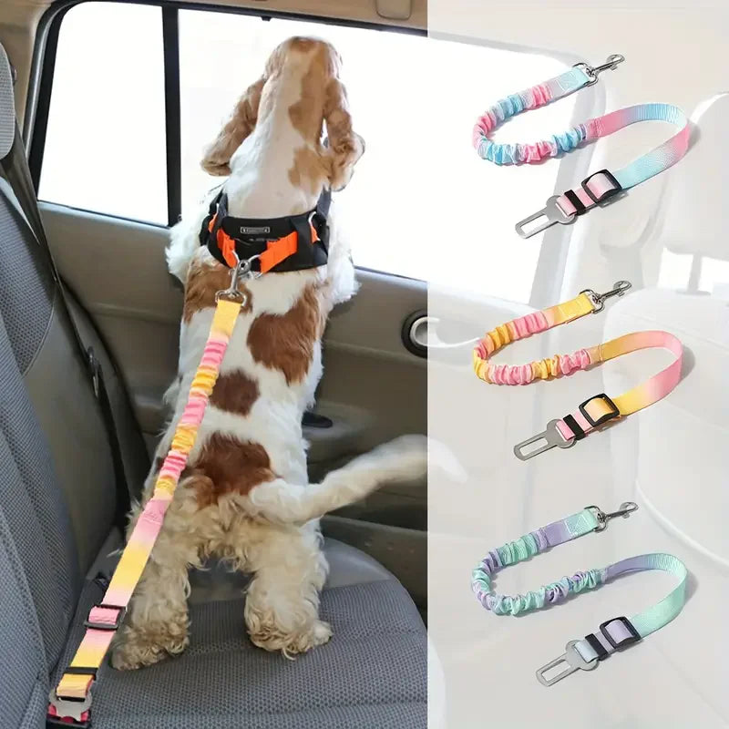 Pet Car Safety Belt – Adjustable Seatbelt Harness for Dogs & Cats