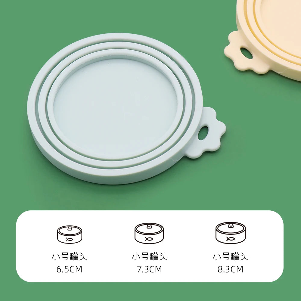 Reusable Silicone Pet Can Lid – BPA-Free Food Cover for Dog & Cat Cans