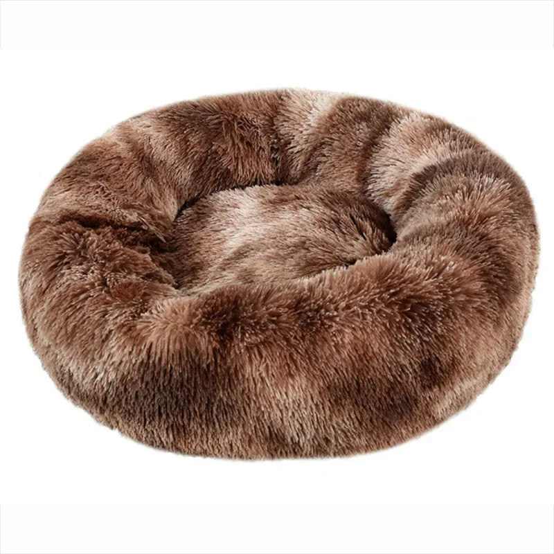 Cozy Round Pet Bed – Ultra-Soft Plush for Dogs & Cats (40–90 cm)