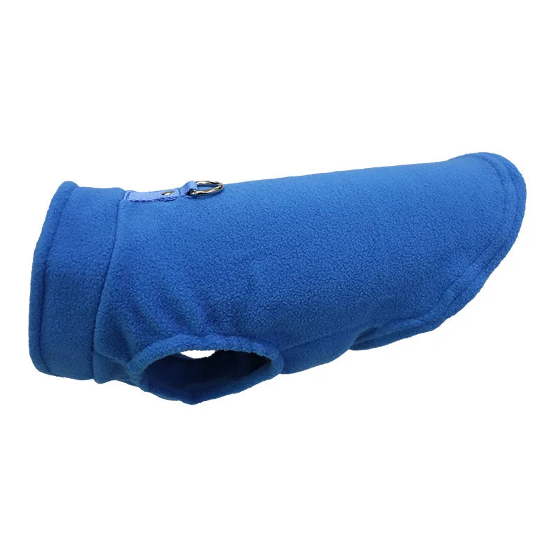 Soft Fleece Pet Vest Jacket with D-Ring | Dog & Cat Winter Coat