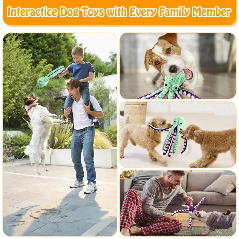 Plush Squeaky Dog Toy – Interactive Chew & Cuddle Toy for Dogs