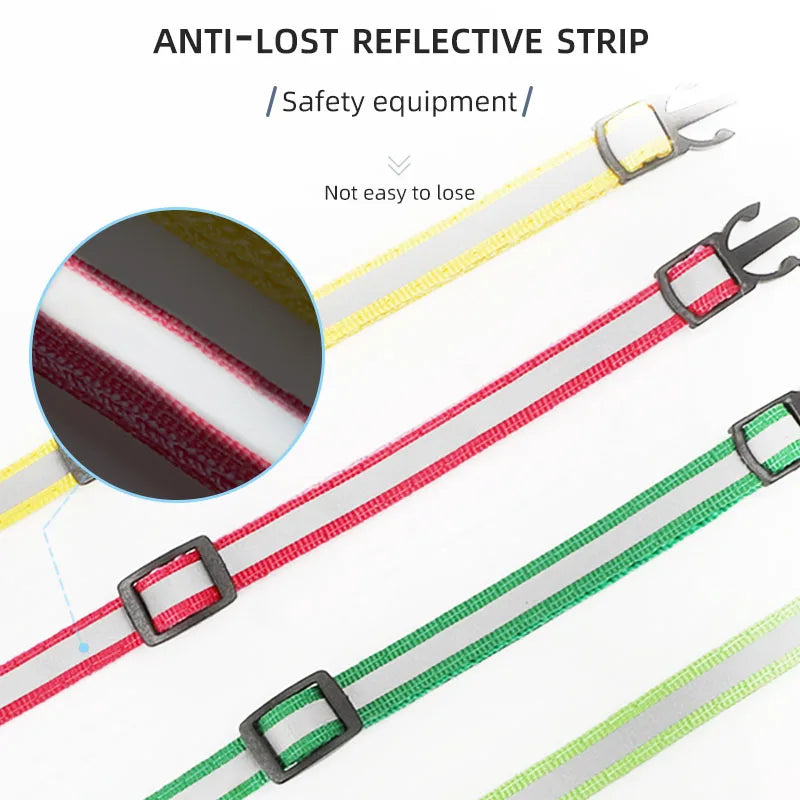 ROJECO Adjustable Cat Collar with Bell & Reflective Strip – Safety Breakaway Necklace for Cats & Kittens