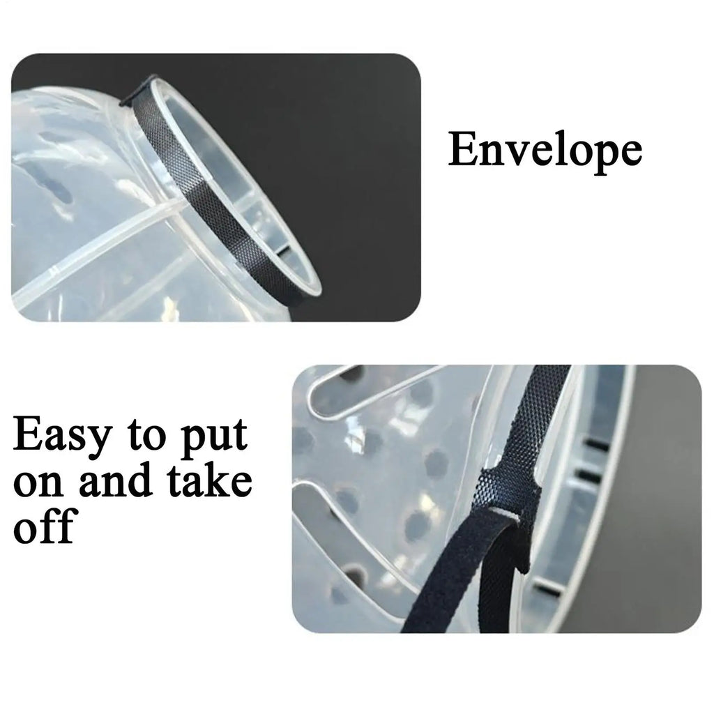 Breathable Cat Bubble Muzzle – Transparent Protective Helmet for Grooming & Anti-Bite Safety