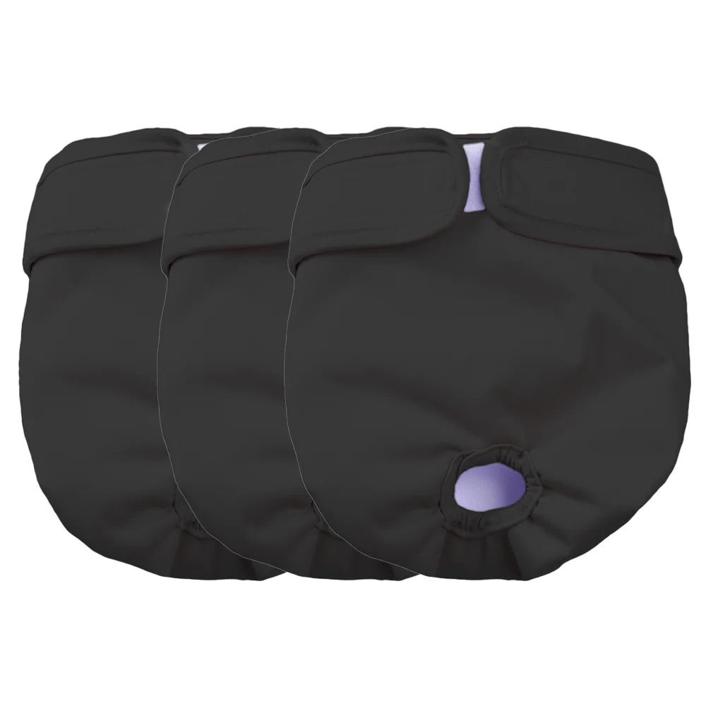 Washable Female Dog Diapers – 3-Pack | Reusable & Waterproof Pet Panties