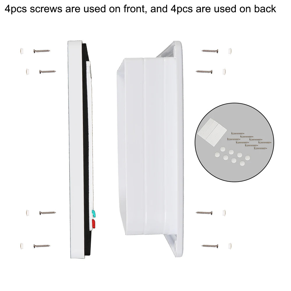 Pet Door with 4-Way Lock | ABS Plastic Cat & Dog Flap – M / L / XL