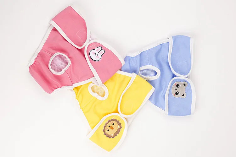Reusable Female Dogs Diaper Pants Sanitary Female Dog Pants Diapers for Dogs Menstruation Pet Cat Physiological Safety Pants