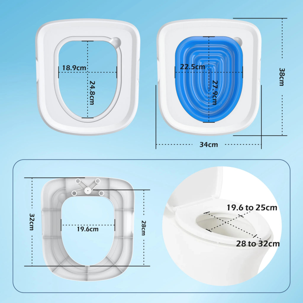Cat & Dog Toilet Training Kit – Reusable Sand Tray Trainer with Semi-Closed Design | Easy to Clean