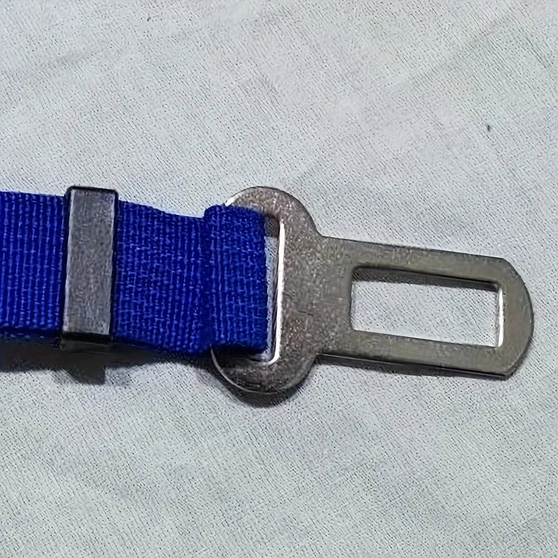 Stainless Steel Pet Seat Belt Clip Adapter – Universal Car Safety Buckle for Dogs & Cats