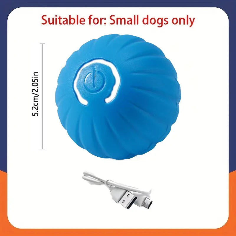 Smart Interactive Pet Ball – USB Rechargeable Auto-Moving Toy for Dogs & Cats