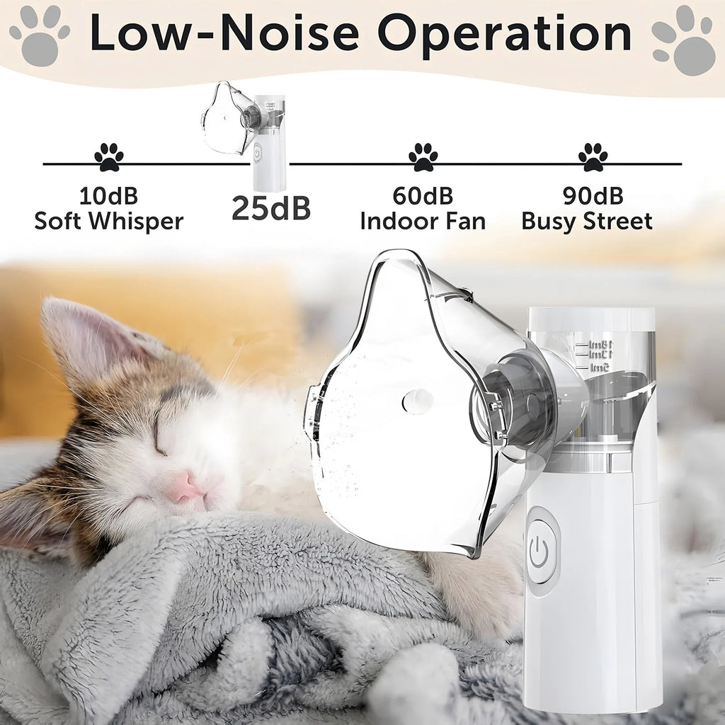 Pet Nebulizer for Cats & Dogs – Respiratory Relief & Breathing Support at Home