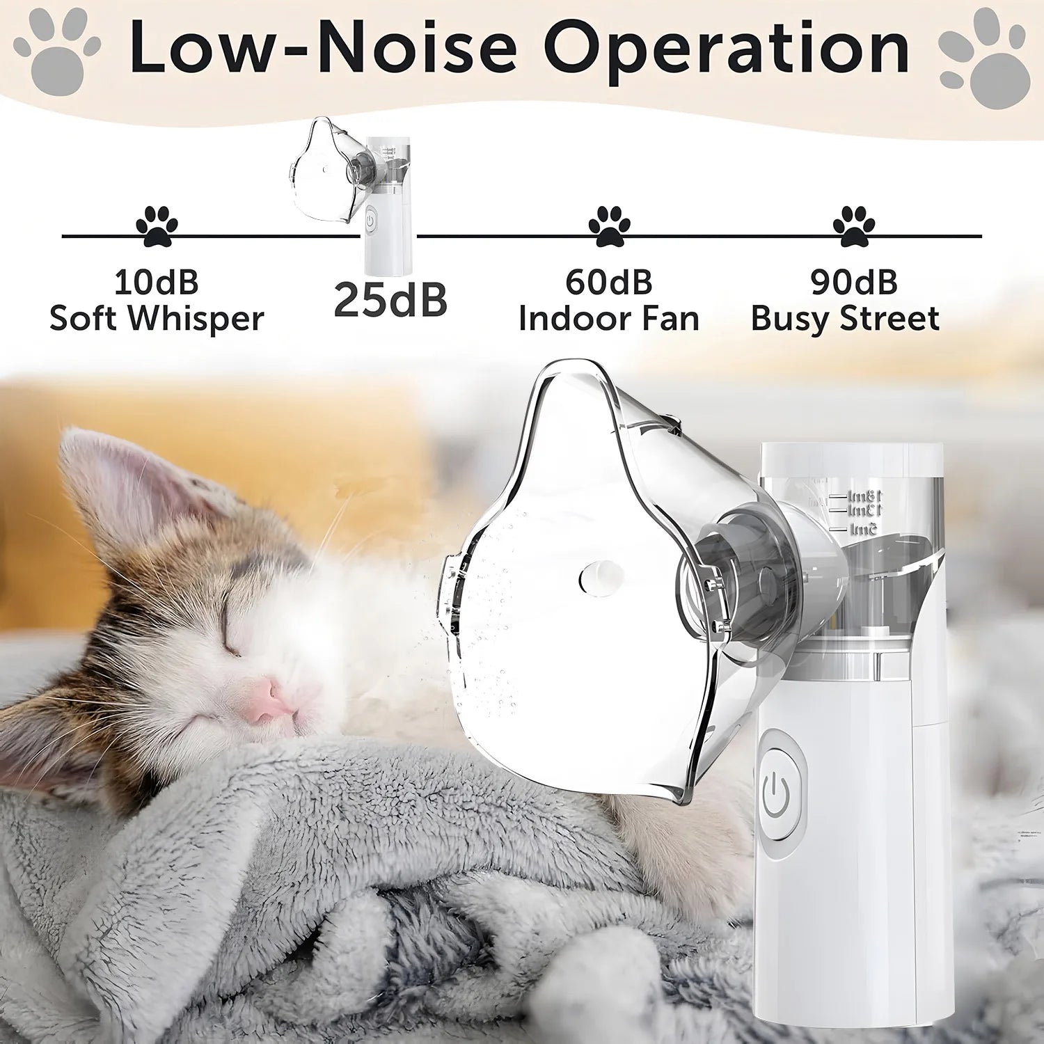 Pet Nebulizer for Cats & Dogs – Respiratory Relief & Breathing Support at Home
