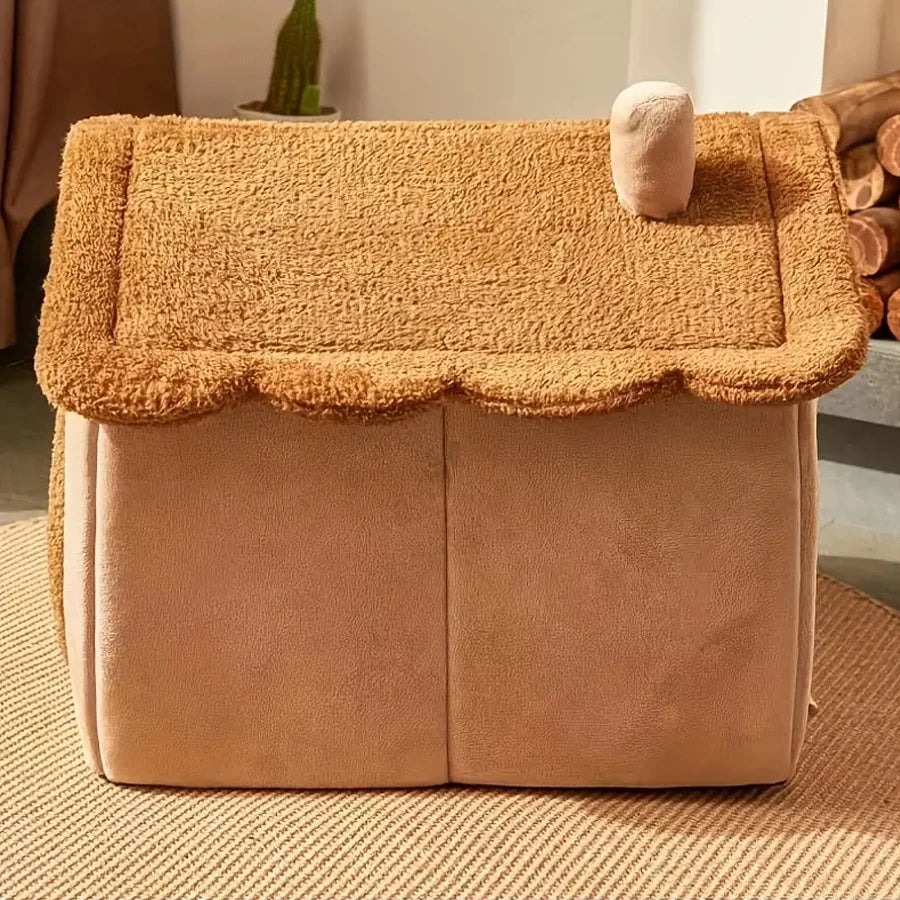 Foldable Cat & Pet House – Cozy Cave Bed for Cats & Small Dogs