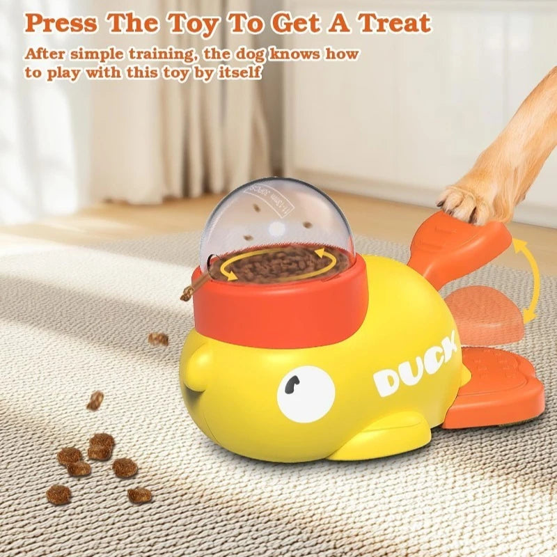 Duck Puzzle Treat Dispenser – Interactive Slow Feeder & Training Toy for Dogs | No Battery