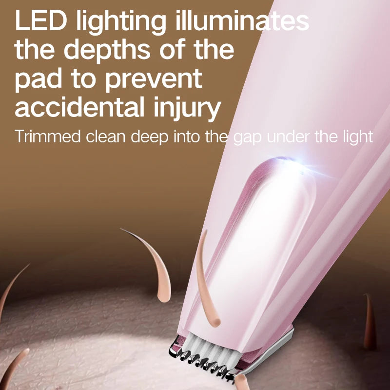 Electric Pet Paw Hair Trimmer – Quiet, Safe & Rechargeable Clipper for Dogs & Cats