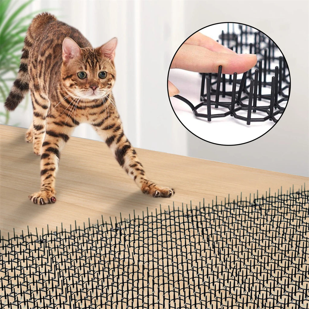 Anti-Cat Spike Mat – Pet-Safe Deterrent for Furniture, Garden & Fences