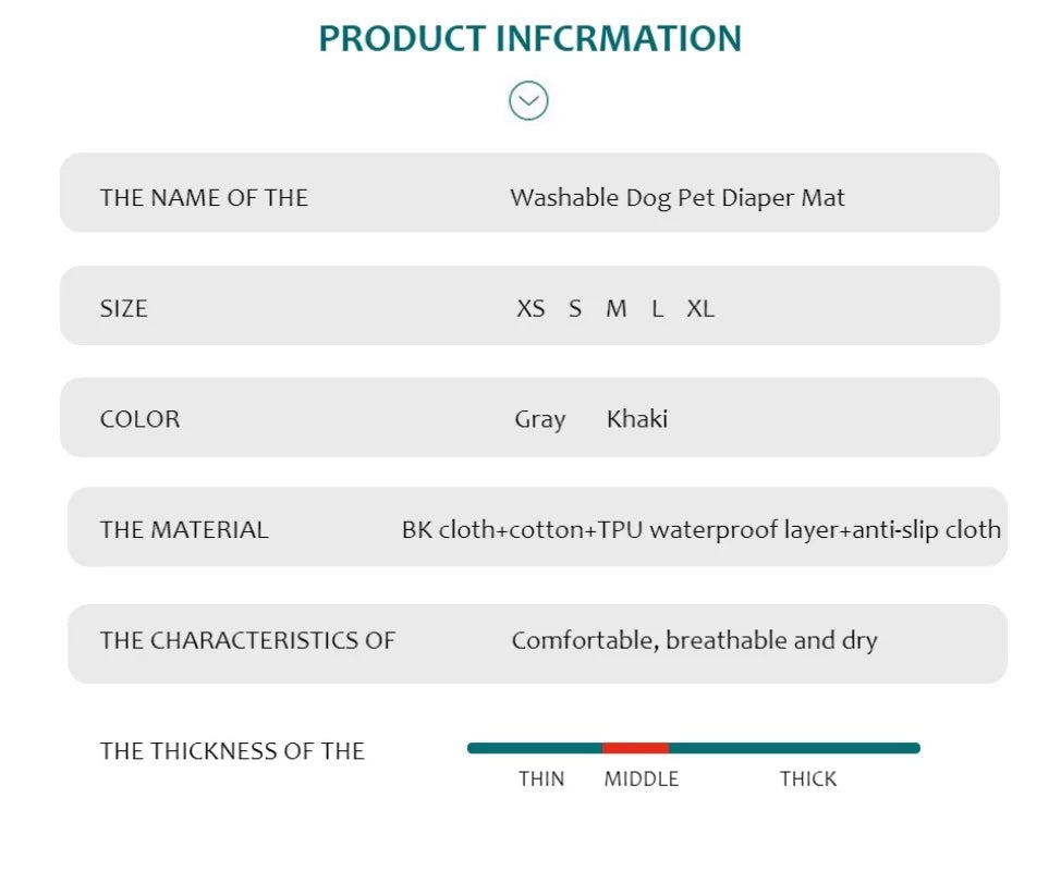 Premium Washable Dog Training Pad & Pet Protection Mat