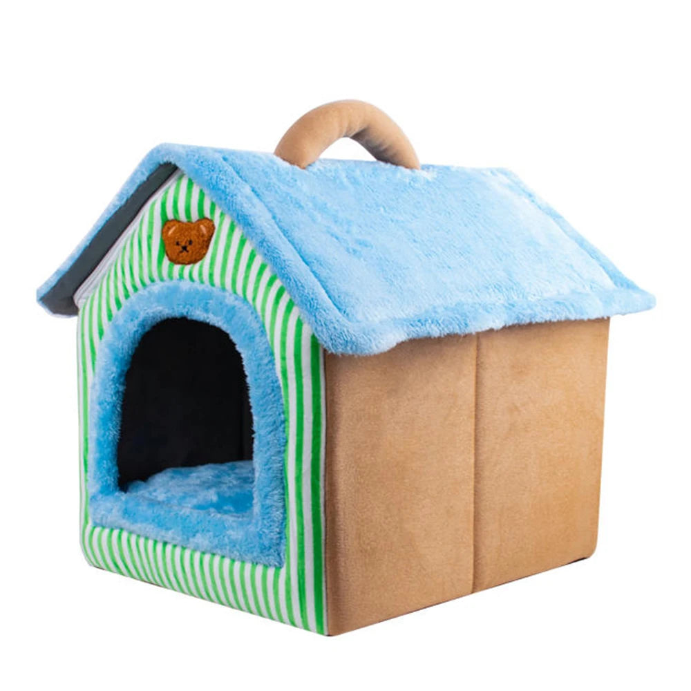 Foldable Cat & Pet House – Cozy Cave Bed for Cats & Small Dogs